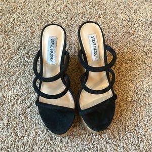 Steve Madden Cork Platform Wedge Heels